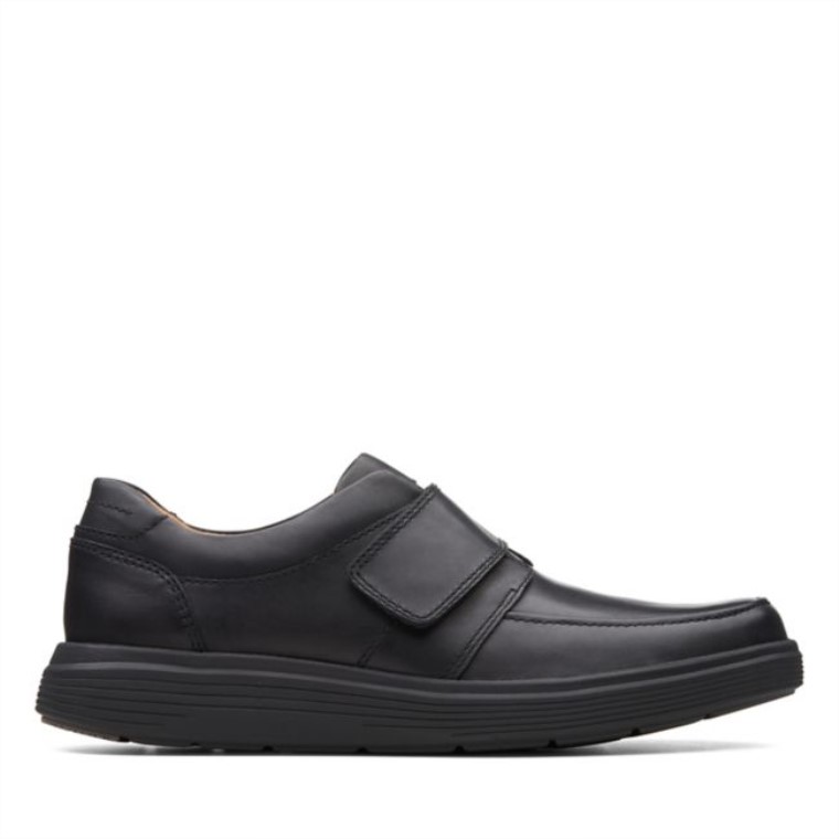 Cuero Negro Clarks Un Abode Correa Cuero Negro
