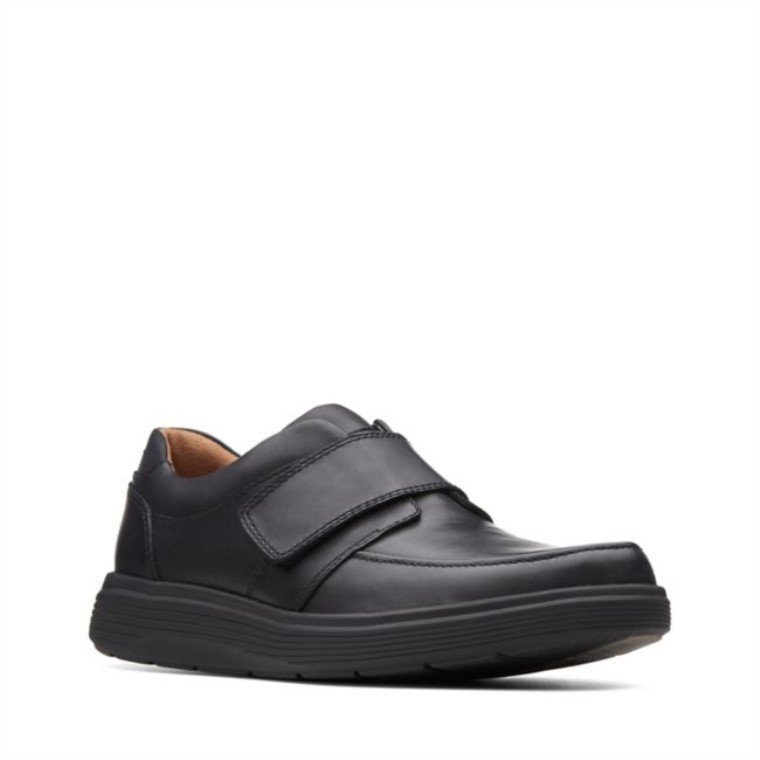 Cuero Negro Clarks Un Abode Correa Cuero Negro
