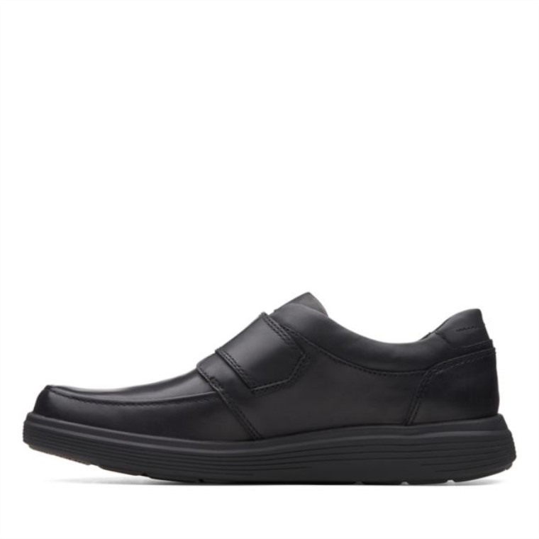 Cuero Negro Clarks Un Abode Correa Cuero Negro