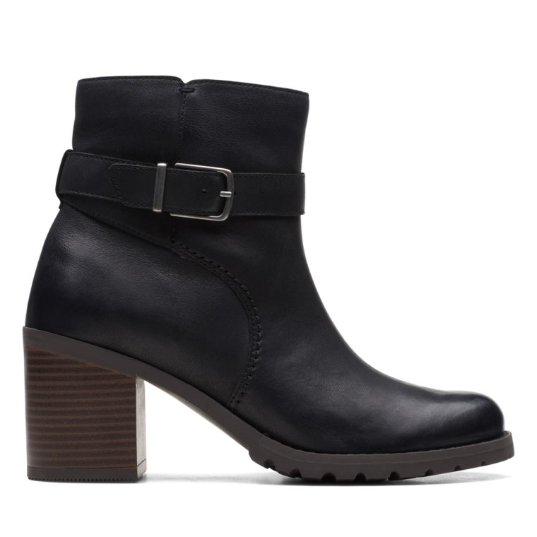 Cuero Negro Clarkwell Hall Cuero Negro Clarks
