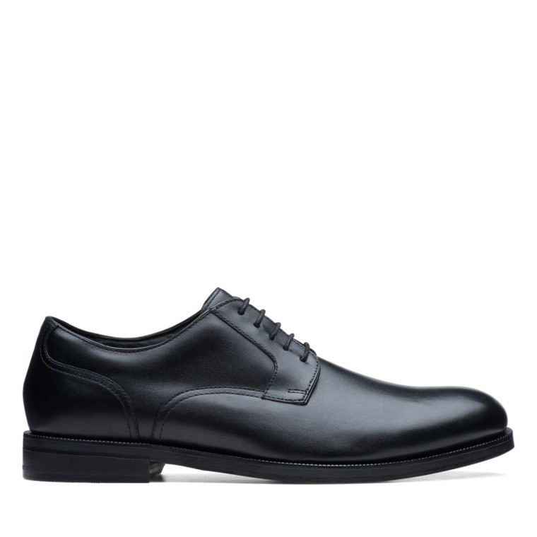 Black Cuero Cordon Craftdean Cuero Negro Clarks
