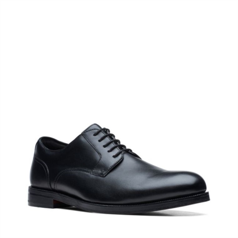 Black Cuero Cordon Craftdean Cuero Negro Clarks