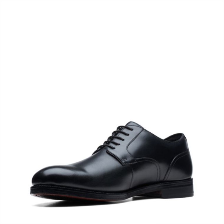 Black Cuero Cordon Craftdean Cuero Negro Clarks