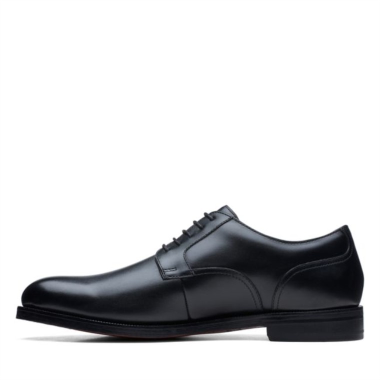 Black Cuero Cordon Craftdean Cuero Negro Clarks