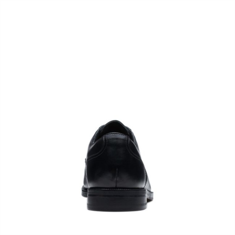 Black Cuero Cordon Craftdean Cuero Negro Clarks