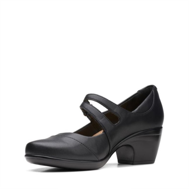 Cuero Negro Emily Clover Cuero Negro Clarks