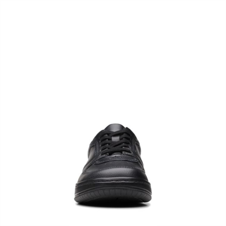 Cuero Negro Cervatillo Lay Juvenil Cuero Negro Clarks