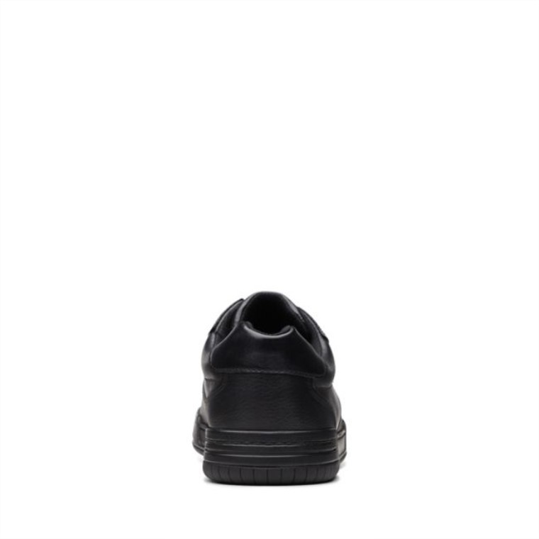Cuero Negro Cervatillo Lay Juvenil Cuero Negro Clarks