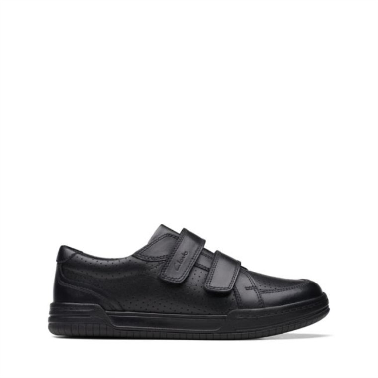 Correa De Cuero Negro Leonado Clarks De Cuero Negro Antiguo