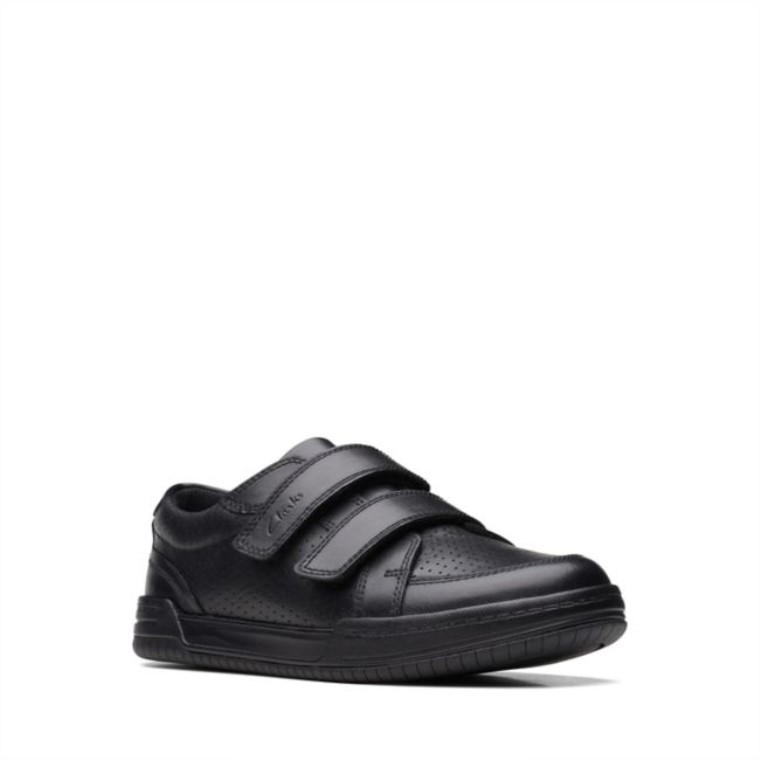 Correa De Cuero Negro Leonado Clarks De Cuero Negro Antiguo