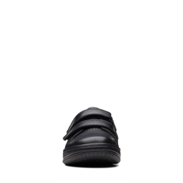 Correa De Cuero Negro Leonado Clarks De Cuero Negro Antiguo