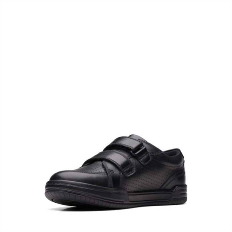 Correa De Cuero Negro Leonado Clarks De Cuero Negro Antiguo