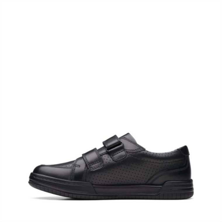 Correa De Cuero Negro Leonado Clarks De Cuero Negro Antiguo