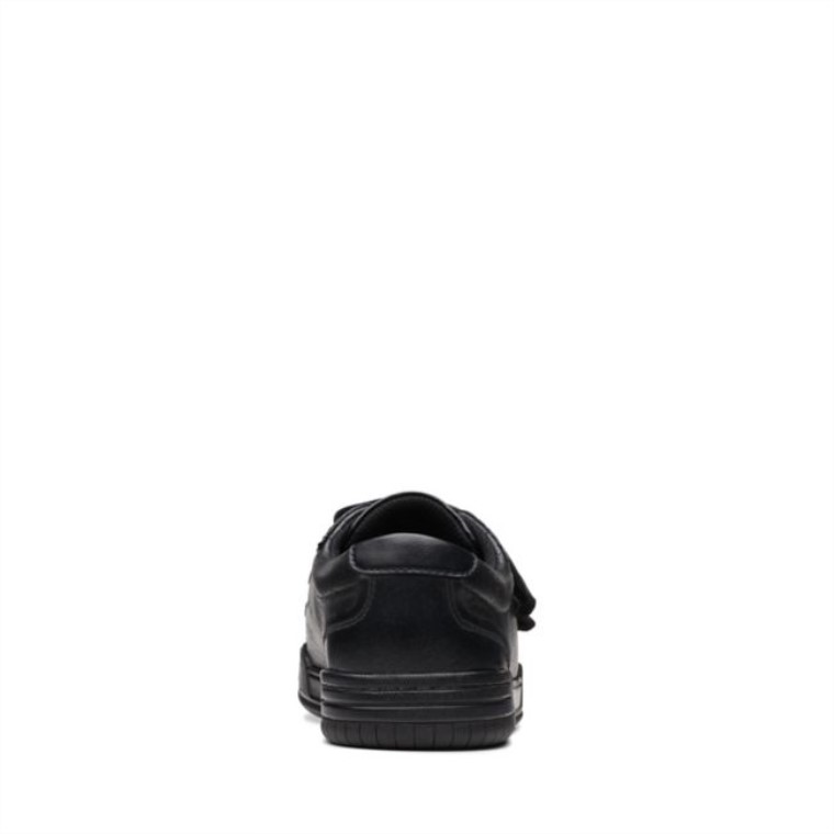 Correa De Cuero Negro Leonado Clarks De Cuero Negro Antiguo