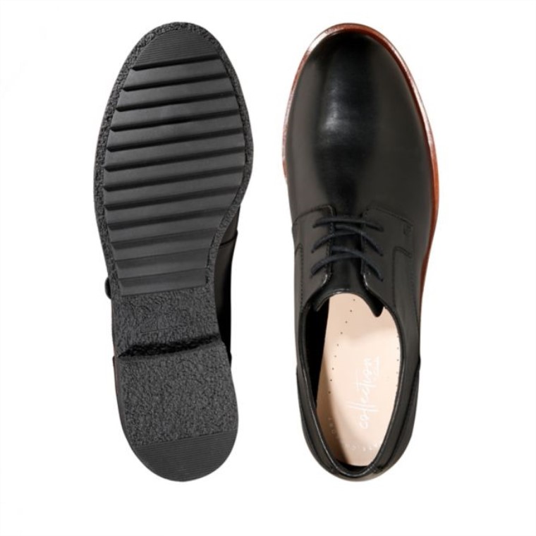 Cuero Negro Griff Lane Cuero Negro Clarks