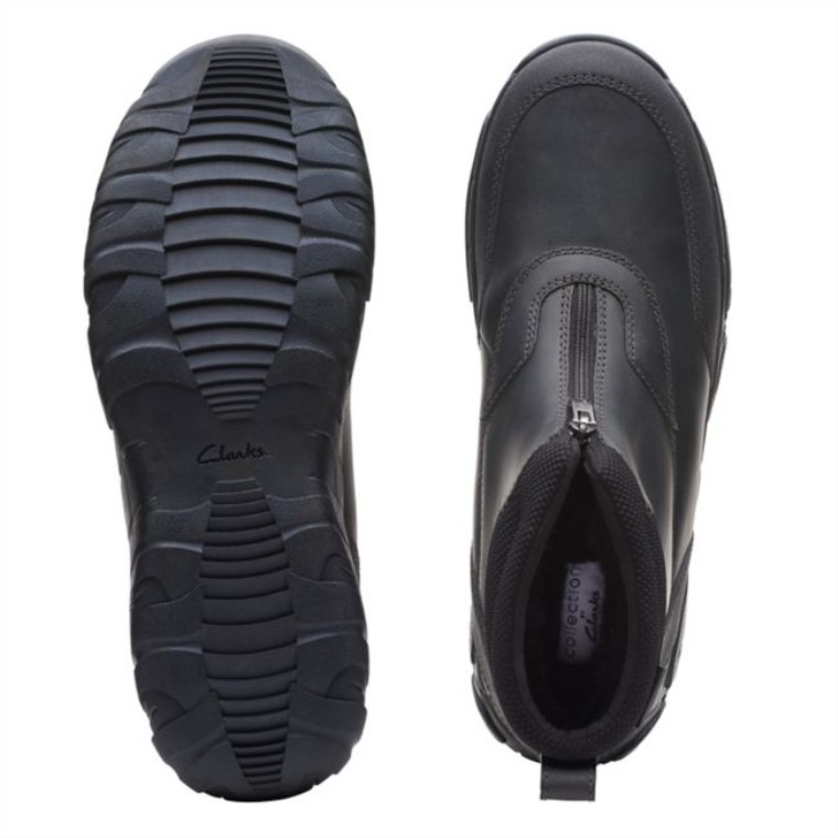 Cuero Negro Grove Zip Ii Cuero Negro Clarks