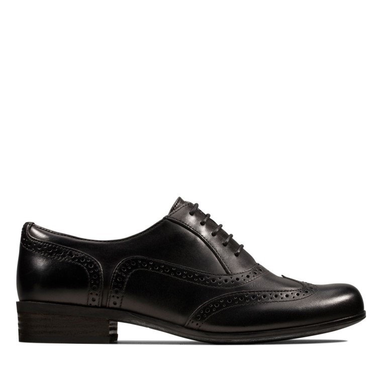 Cuero Negro Hamble Roble Cuero Negro Clarks