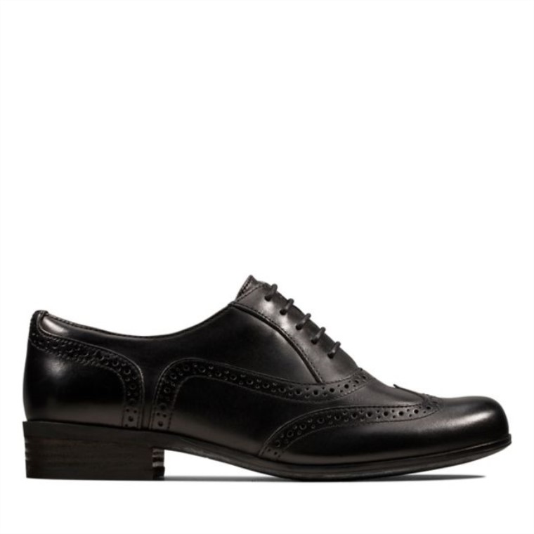 Cuero Negro Hamble Roble Cuero Negro Clarks