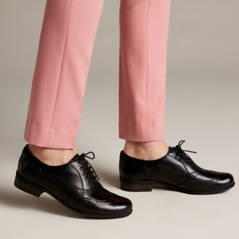 Cuero Negro Hamble Roble Cuero Negro Clarks
