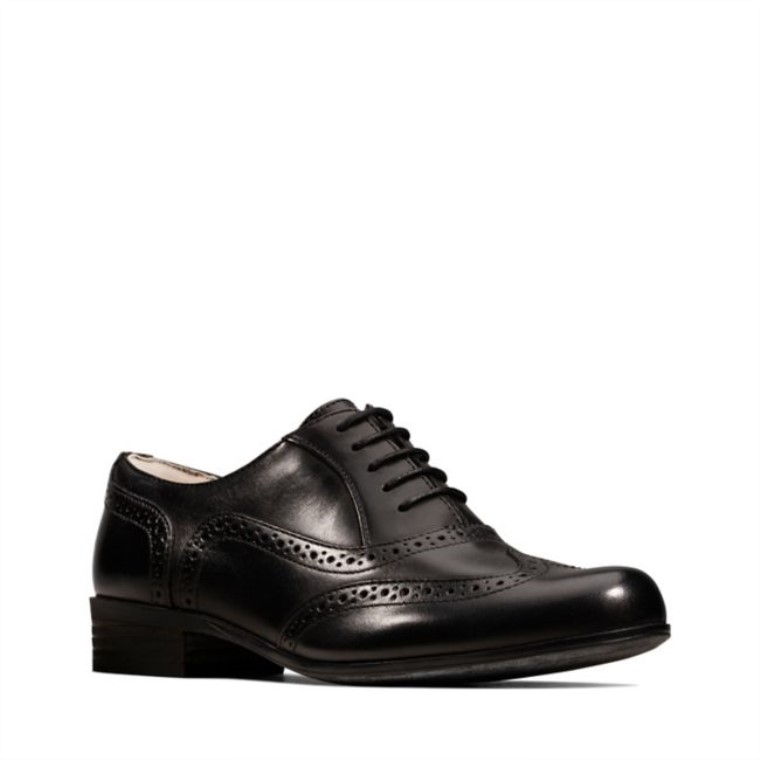 Cuero Negro Hamble Roble Cuero Negro Clarks
