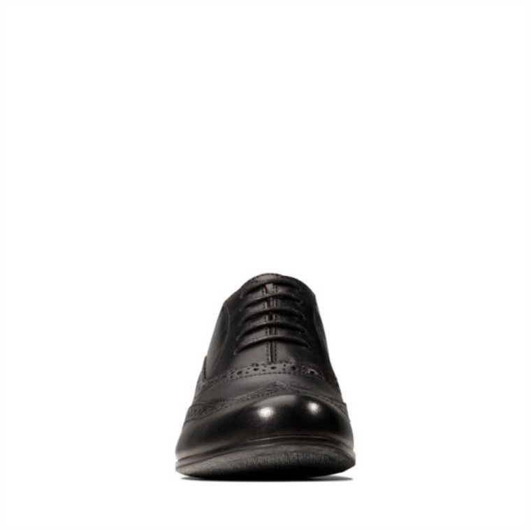 Cuero Negro Hamble Roble Cuero Negro Clarks