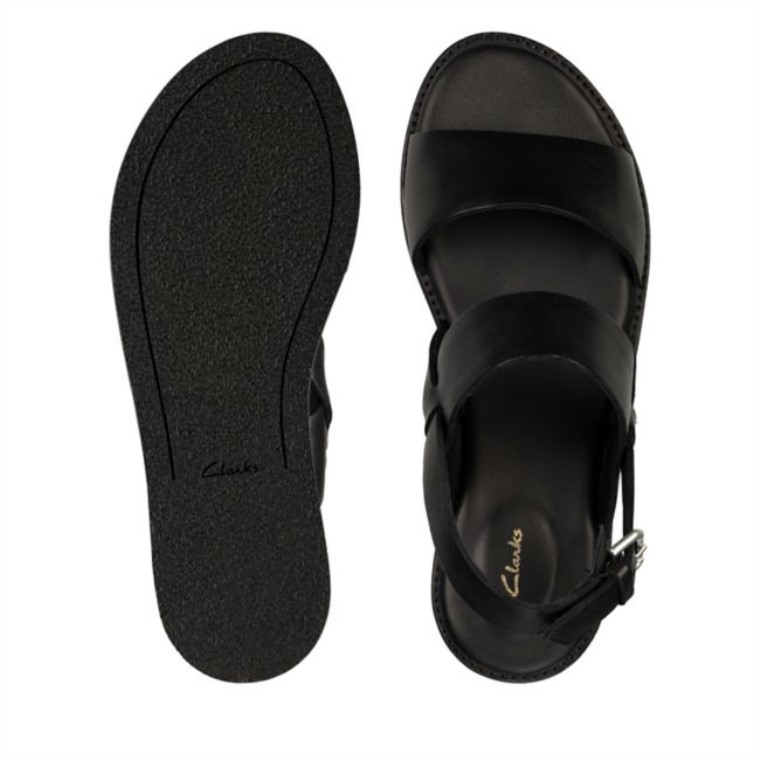 Correa Karsea De Piel Negra Clarks De Piel Negra
