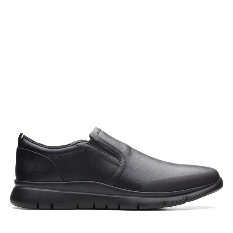 Slip Lt De Cuero Negro Clarks De Cuero Negro