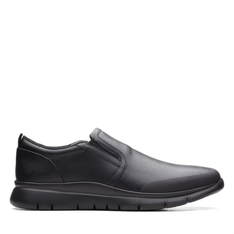 Slip Lt De Cuero Negro Clarks De Cuero Negro