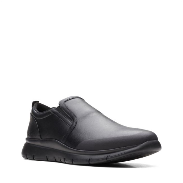 Slip Lt De Cuero Negro Clarks De Cuero Negro