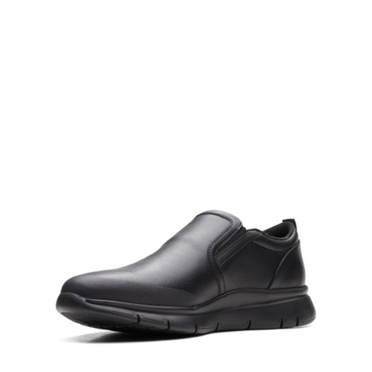 Slip Lt De Cuero Negro Clarks De Cuero Negro