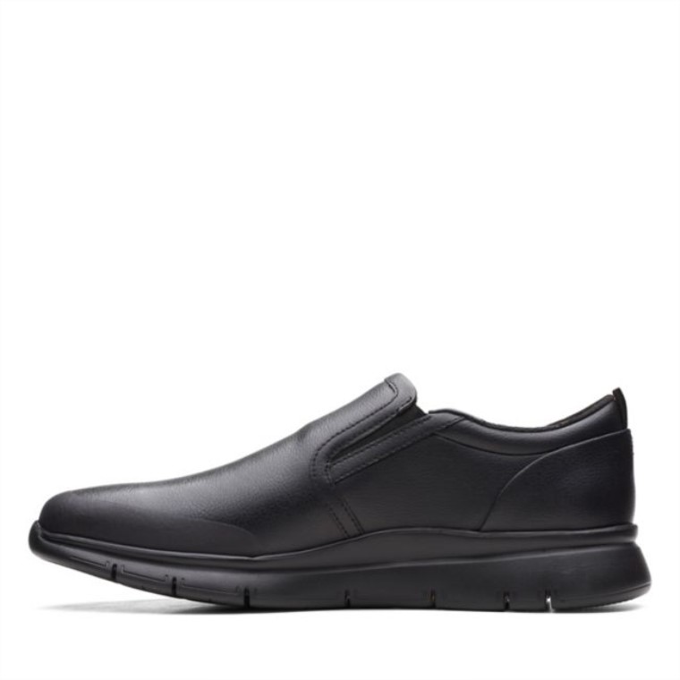 Slip Lt De Cuero Negro Clarks De Cuero Negro