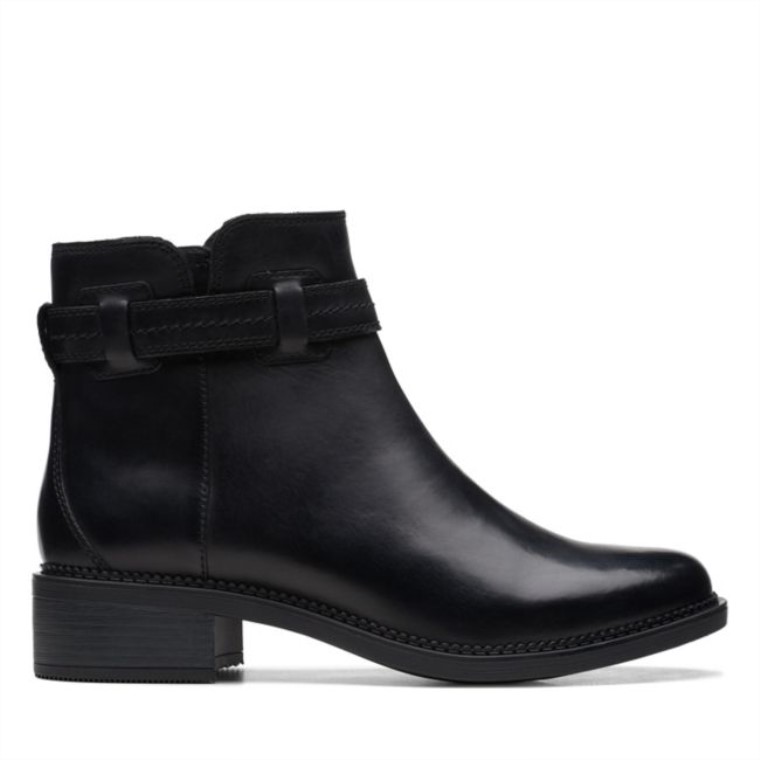 Cuero Negro Maye Facilidad Cuero Negro Clarks