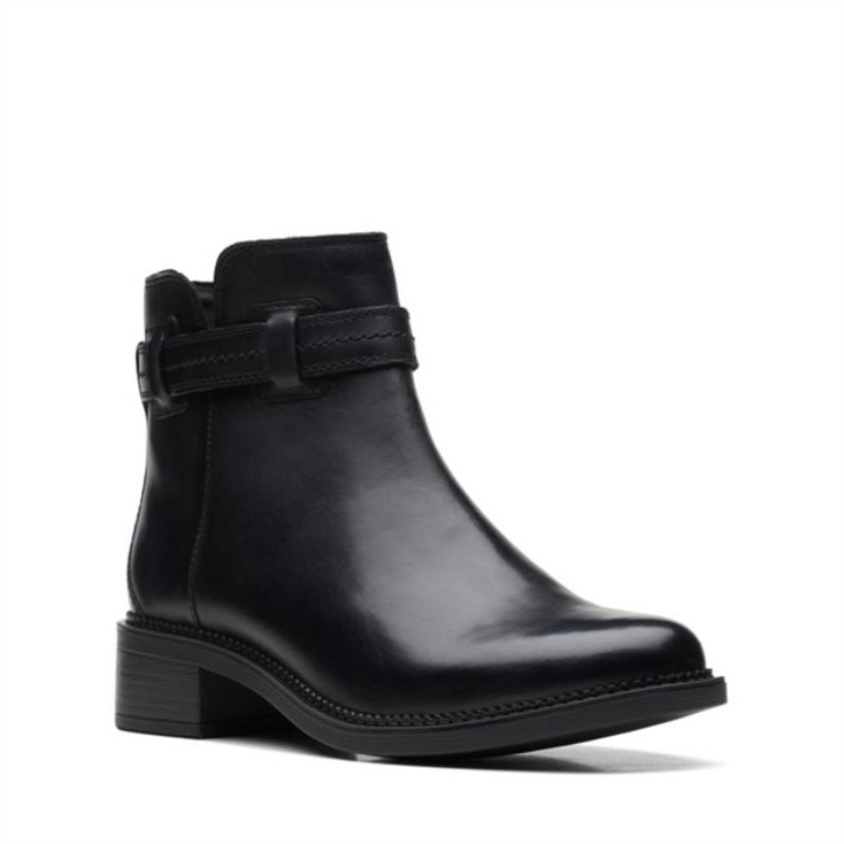 Cuero Negro Maye Facilidad Cuero Negro Clarks