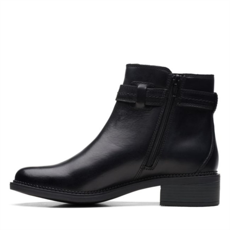 Cuero Negro Maye Facilidad Cuero Negro Clarks