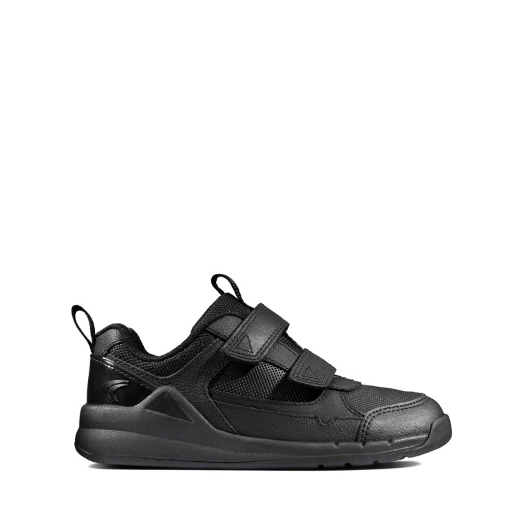 Cuero Negro Orbit Sprint Niño Cuero Negro Clarks