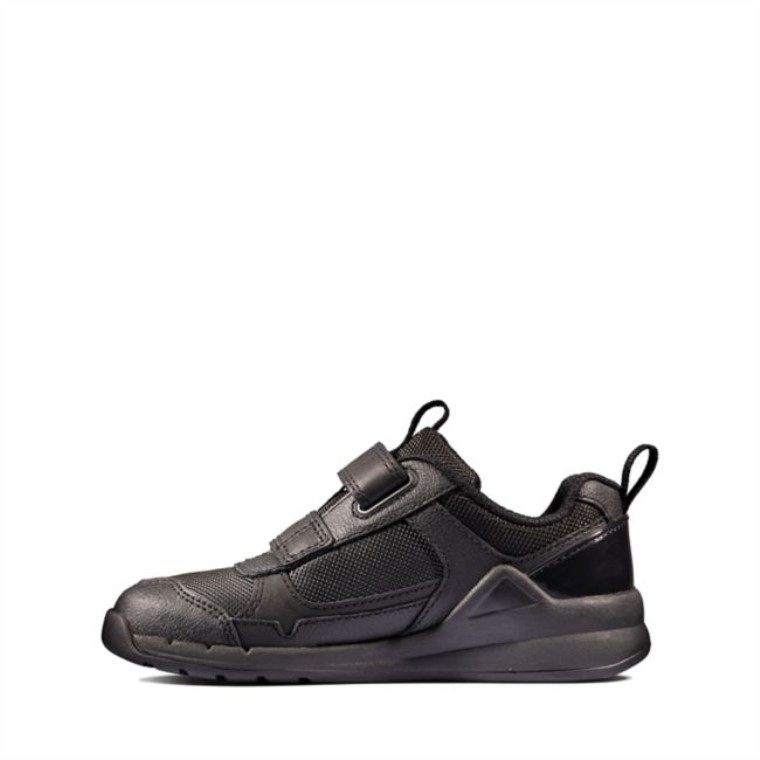 Cuero Negro Orbit Sprint Niño Cuero Negro Clarks