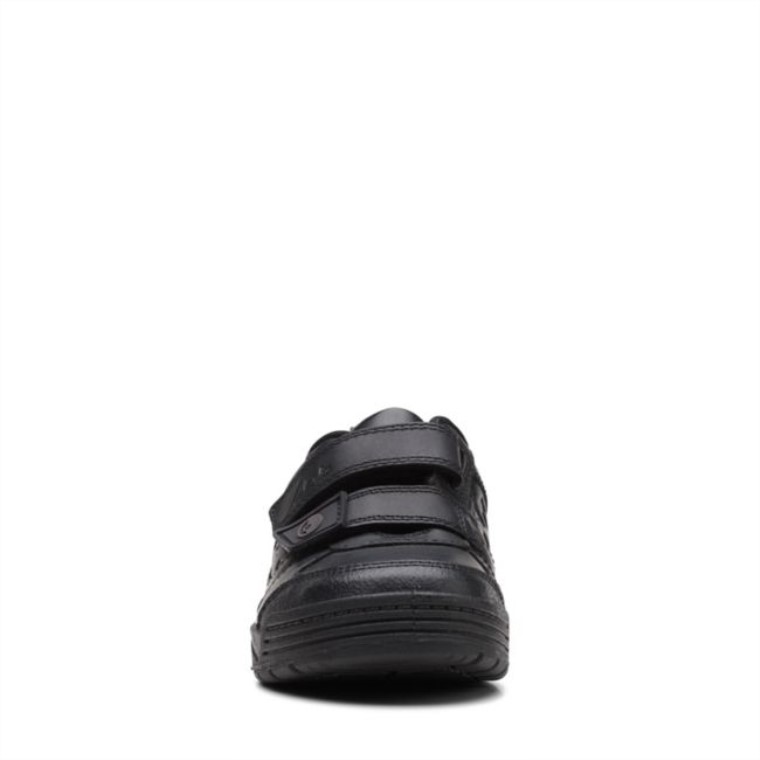 Cuero Negro Palmer Mist Niño Cuero Negro Clarks