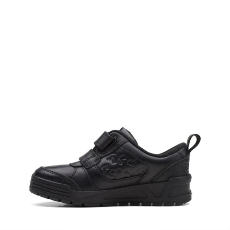 Cuero Negro Palmer Mist Niño Cuero Negro Clarks