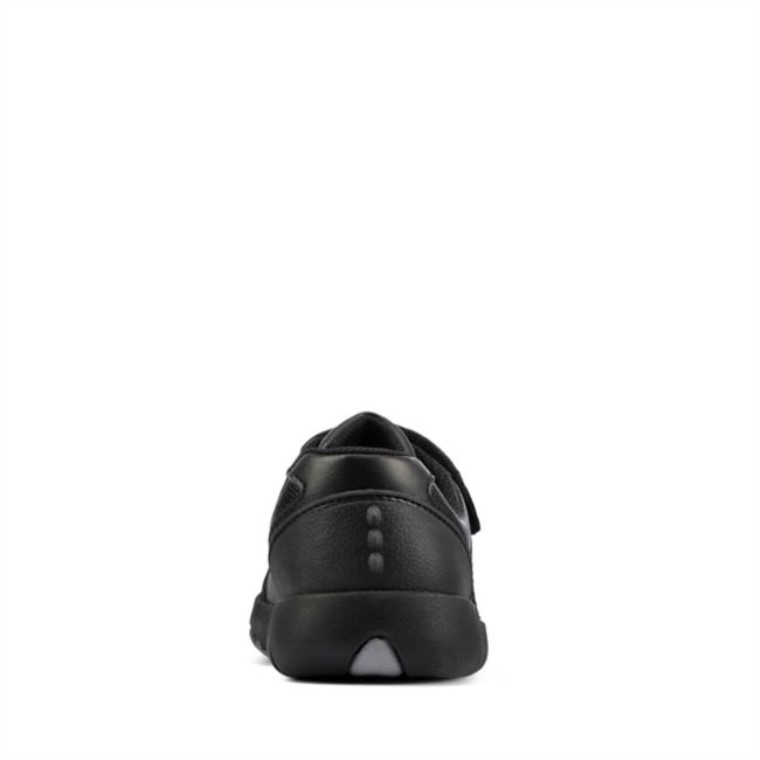 Cuero Negro Rex Stride Kid Cuero Negro Clarks
