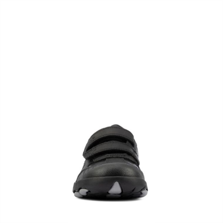 Cuero Negro Rex Stride Kid Cuero Negro Clarks