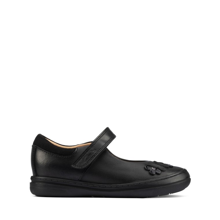 Scooter De Cuero Negro Daisy Niño Cuero Negro Clarks