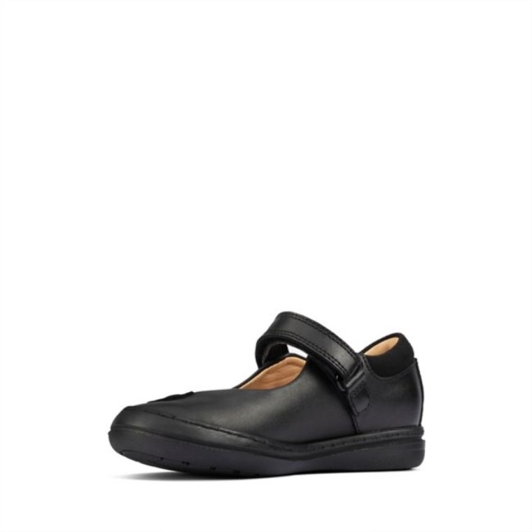 Scooter De Cuero Negro Daisy Niño Cuero Negro Clarks