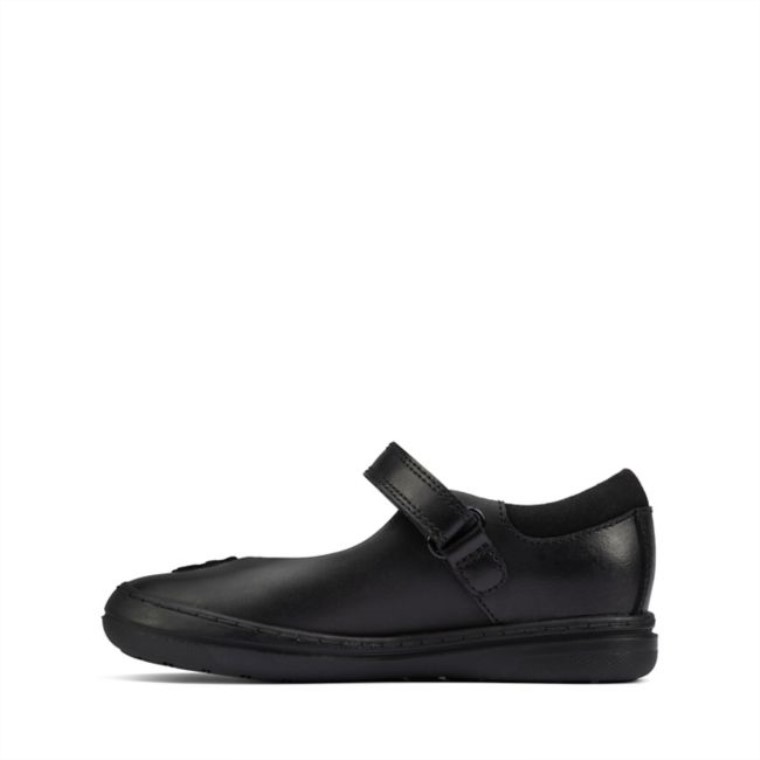 Scooter De Cuero Negro Daisy Niño Cuero Negro Clarks