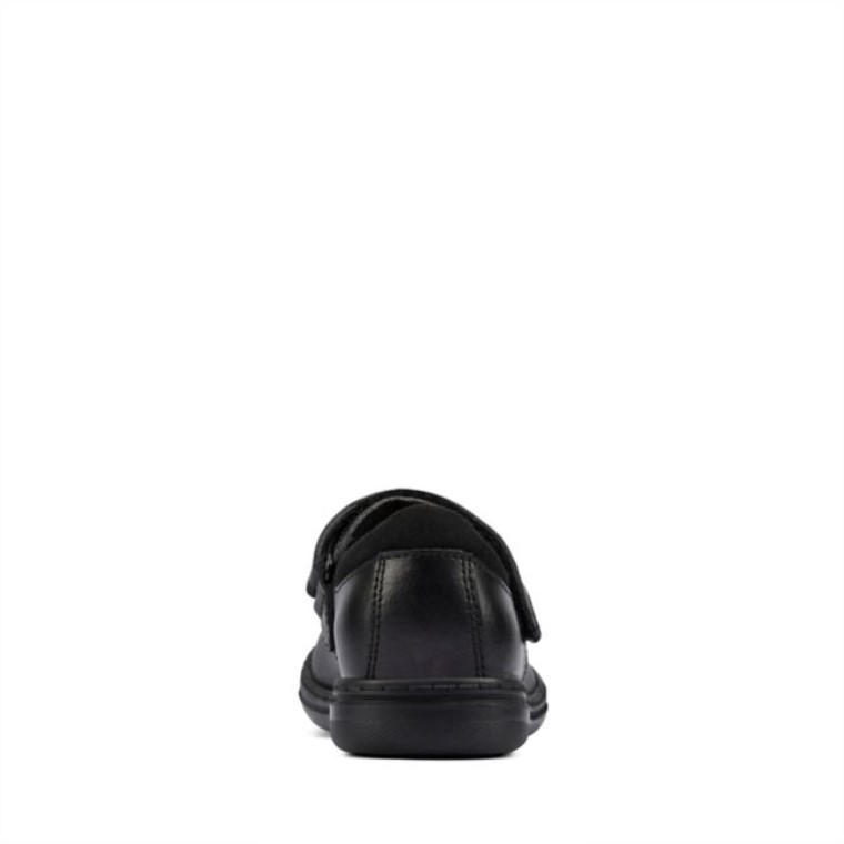 Scooter De Cuero Negro Daisy Niño Cuero Negro Clarks