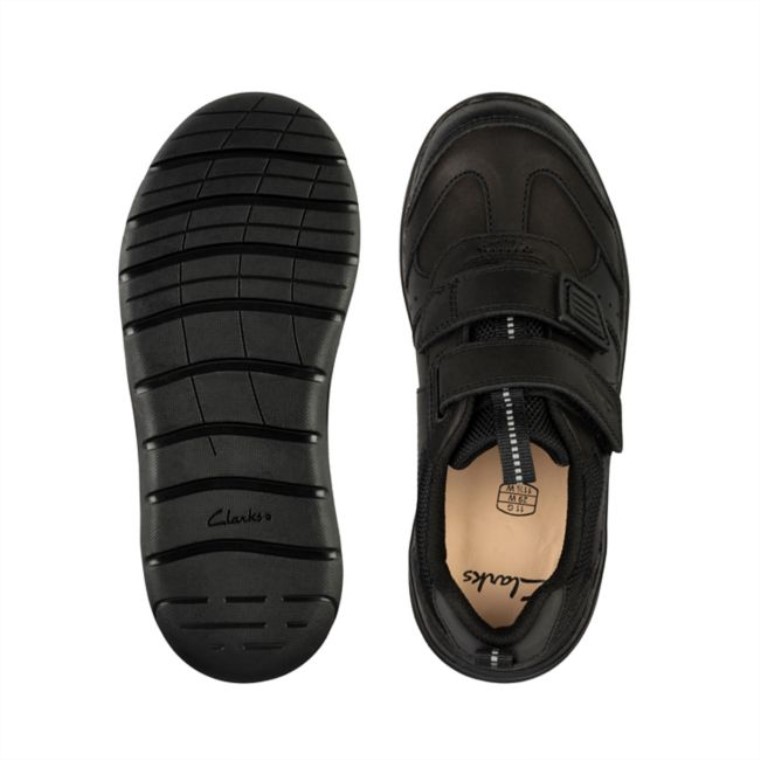 Scooter De Cuero Negro Run Kid Cuero Negro Clarks