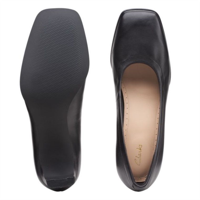 Cuero Negro Seren 55 Cuero Negro Suave Clarks