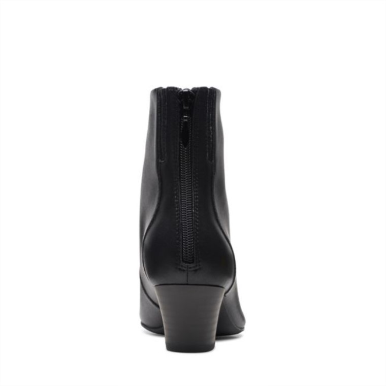 Botín Teresa De Piel Negra Clarks De Piel Negra