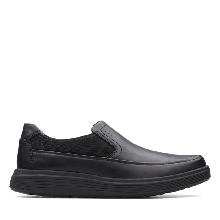 Cuero Negro Un Morada Ir Cuero Negro Clarks