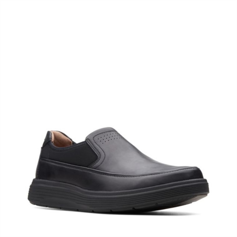 Cuero Negro Un Morada Ir Cuero Negro Clarks