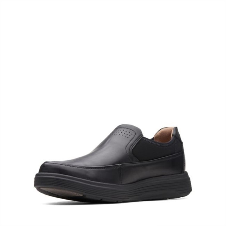 Cuero Negro Un Morada Ir Cuero Negro Clarks